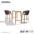 Открытый Тик деревянный стул бар с оплеткой ОЗ-OR071